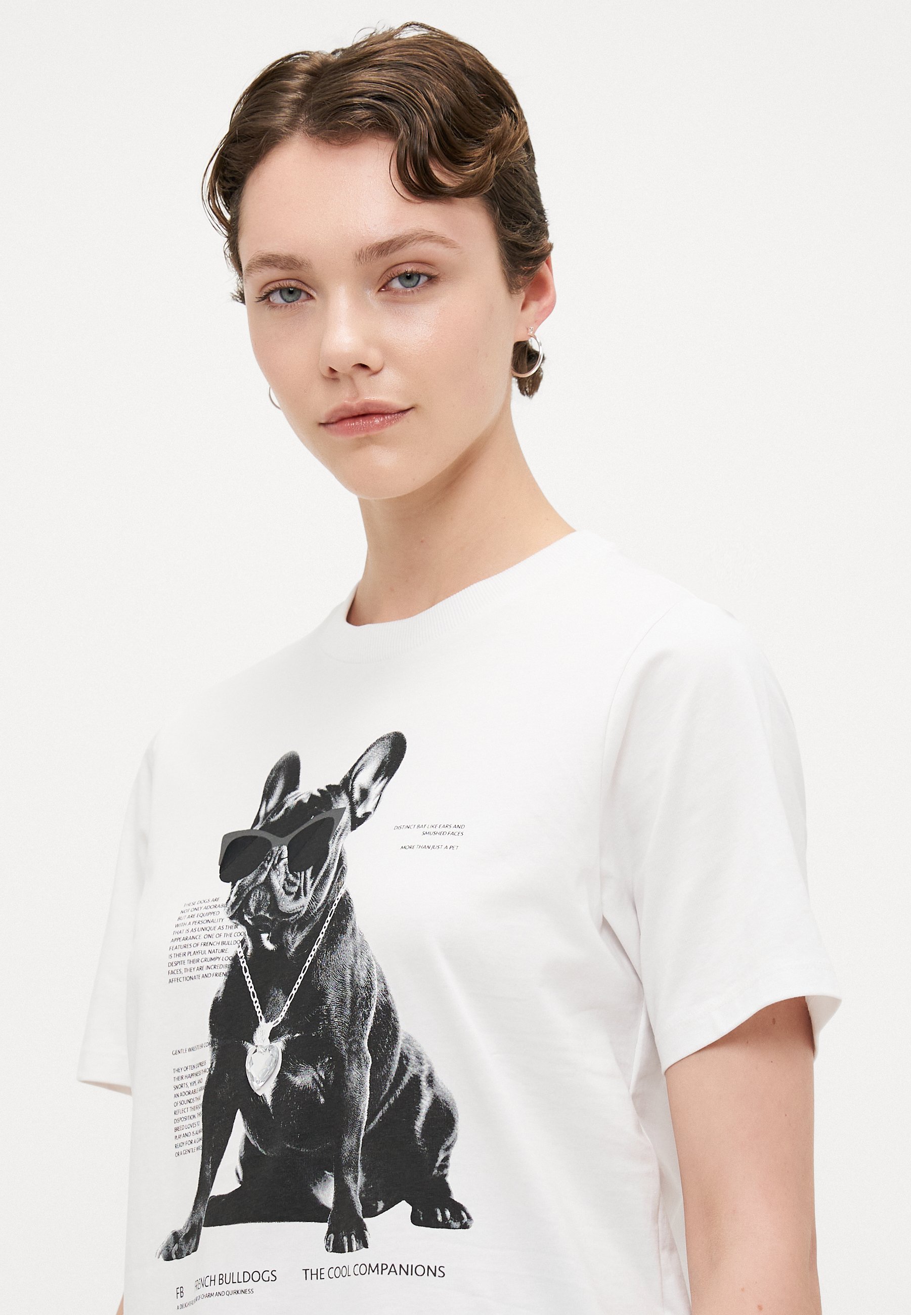 ONLY Tall ONLDONNA LIFE COOL - T-shirt stampata - bianco brillante