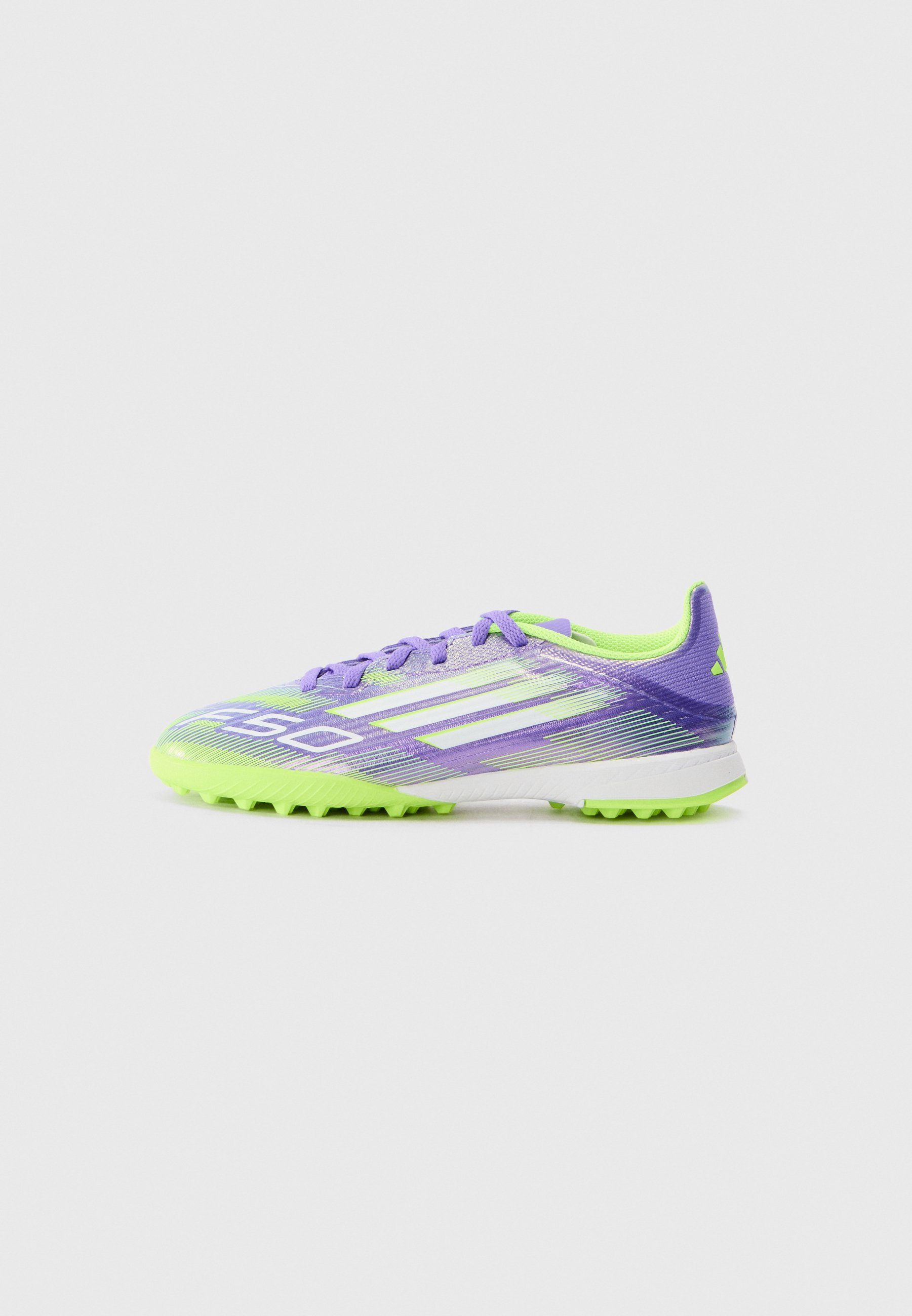 adidas Performance F50 LEAGUE UNISEX - Turf voetbalschoenen - paars/wit/helder citroengeel
