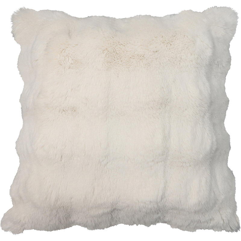 Cuscino decorativo 45x45 cm, bianco sporco, a bolle