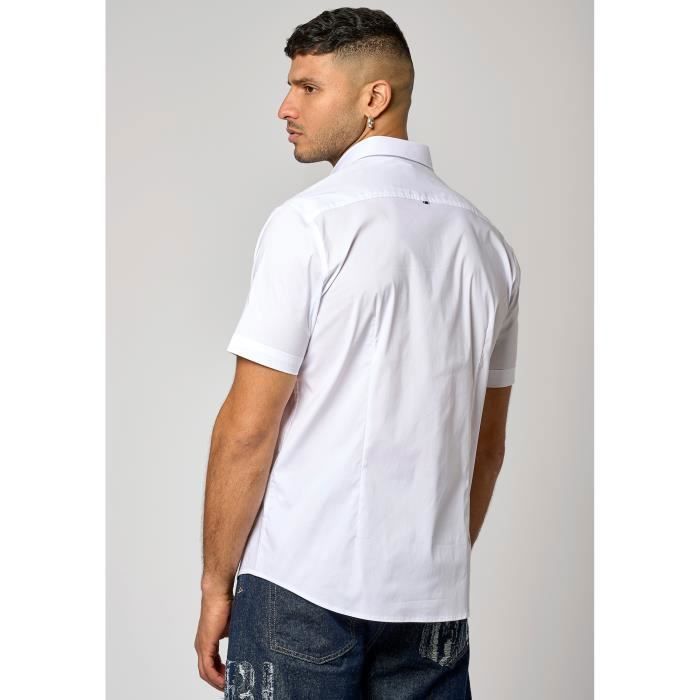 Men's white shirt KOURA - KAPORAL - Slim fit - Short sleeves - Shirt collar