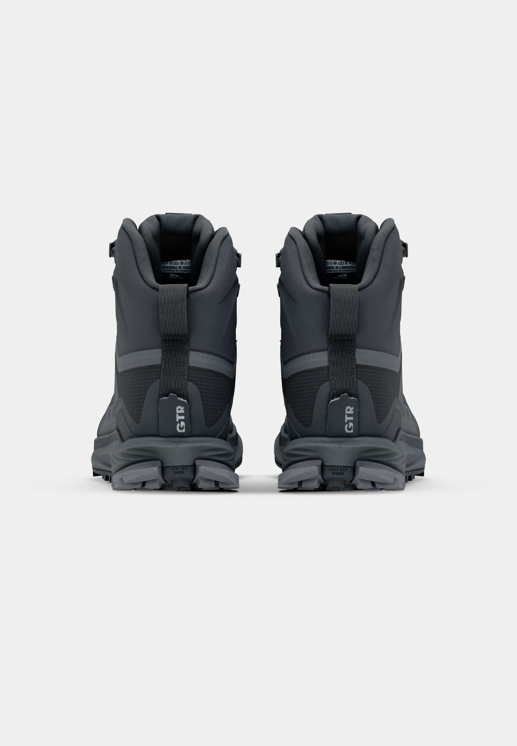 Altra LONE PEAK 9 - Wandelschoenen - zwart/grijs