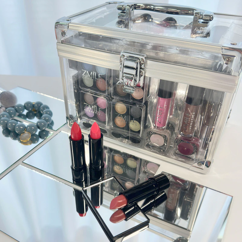 Estojo de cosméticos em acrílico ZMILE COSMETICS