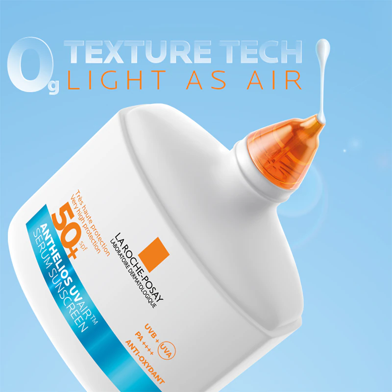 La Roche-Posay Anthelios UV Air Serum: Sérum protetor solar para todos os tipos de pele.