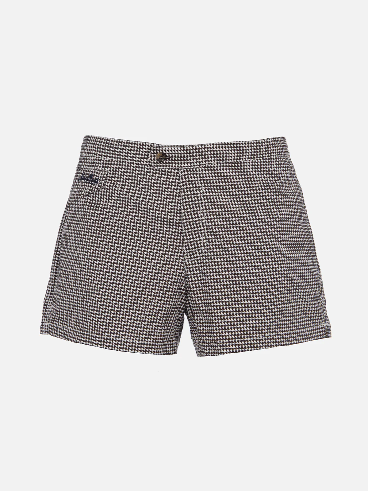 Harry's Slim Fit Zwempak voor Heren met Pied-de-pouleprint