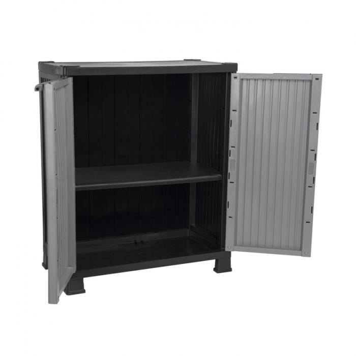 Armadietto da esterno in resina ORION91 - 92x68x39 cm - Grigio