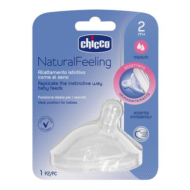 Chicco NaturalFeeling Smokk Medium Flow 2m 1 enhet 1 enhet