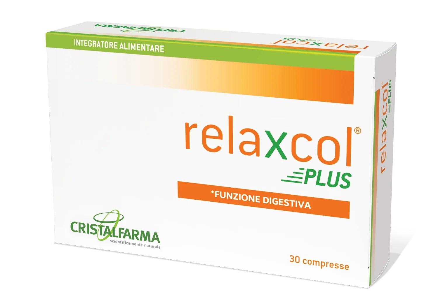 CRISTALFARMA Relaxcol Plus 30 comprimés Complément alimentaire pour le bien-être intestinal