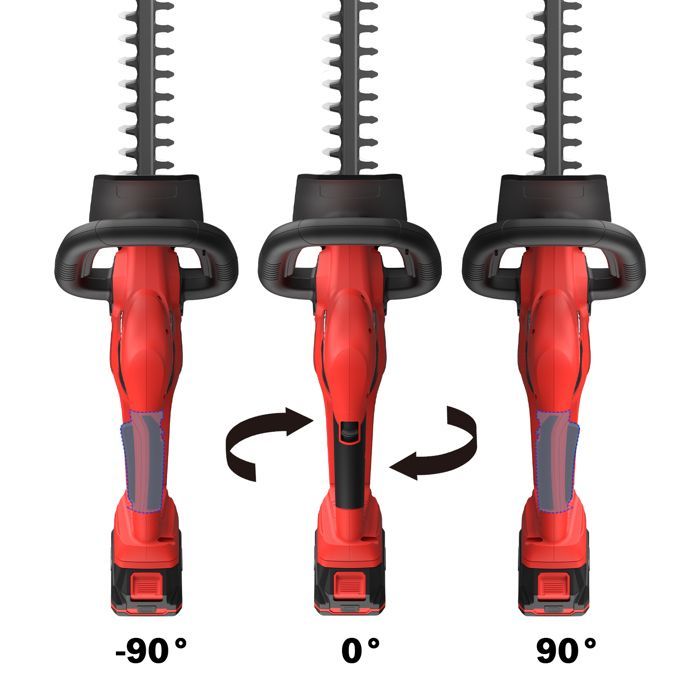 Taille-haie électrique TEENO 2700 TR/Min, batterie 2.0Ah, coupe 520 mm/16 mm, rechargeable, professionnel