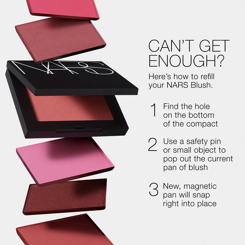 NARS Mini puder rdečilo za lica Dolgo obstojno mini rdečilo za lica