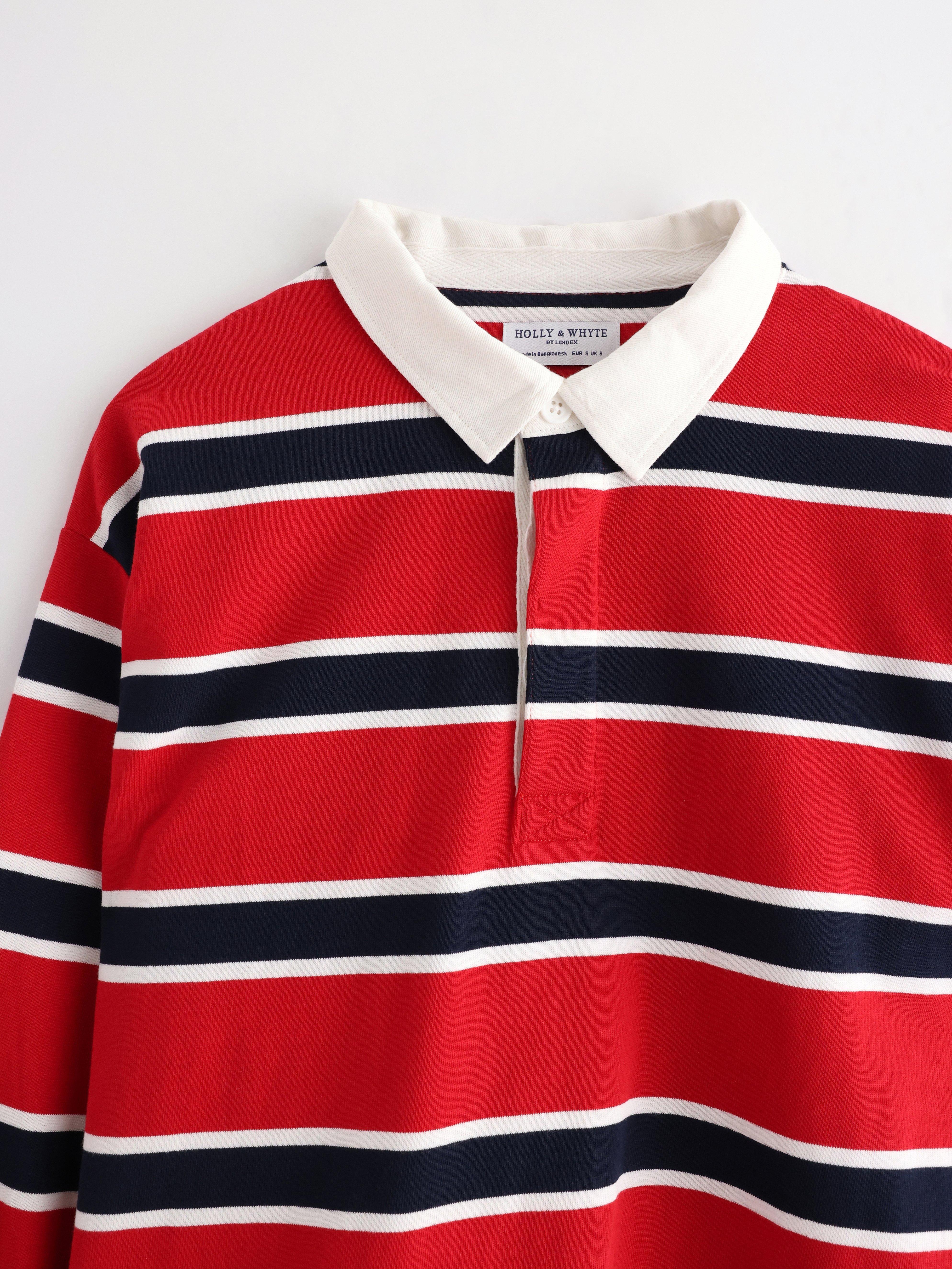 Camiseta de rugby roja