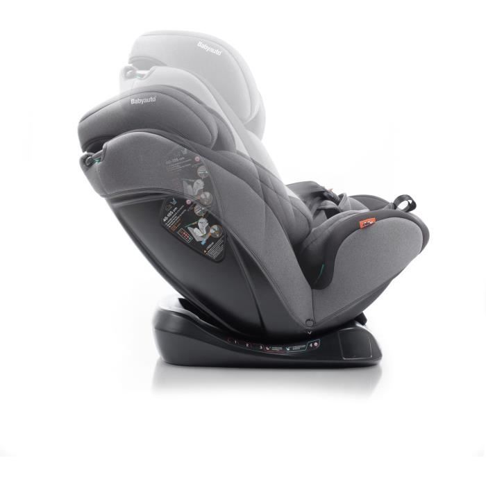 Bilbarnstol - BABYAUTO - LOLO IBELT - Grupp 0/1/2/3 - 40 / 150 cm - I-Size - Liggbälte - Förminskare - Grå