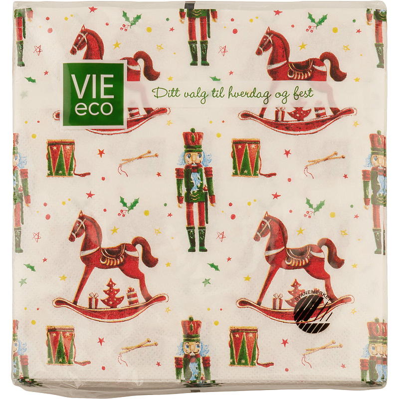 Vie Eco Servetter 20-pack 33x33 cm, julmotiv
