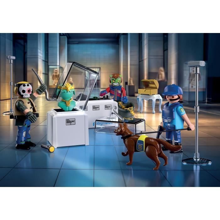 PLAYMOBIL 71876 Museum Burglar Arrest, Police Officers, City Action, 50 pieces, ages 4+