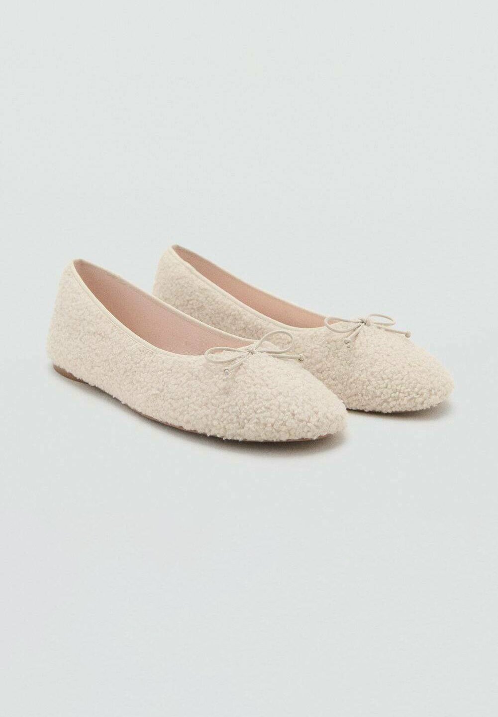 Mango Kids balettcipők - törtfehér