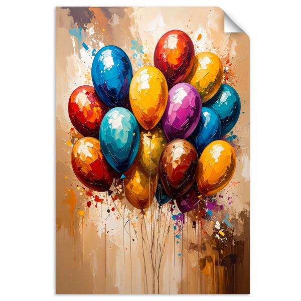 Naklejka na ścianę Feeby Kolorowe Balony Abstrakcja 20x30
