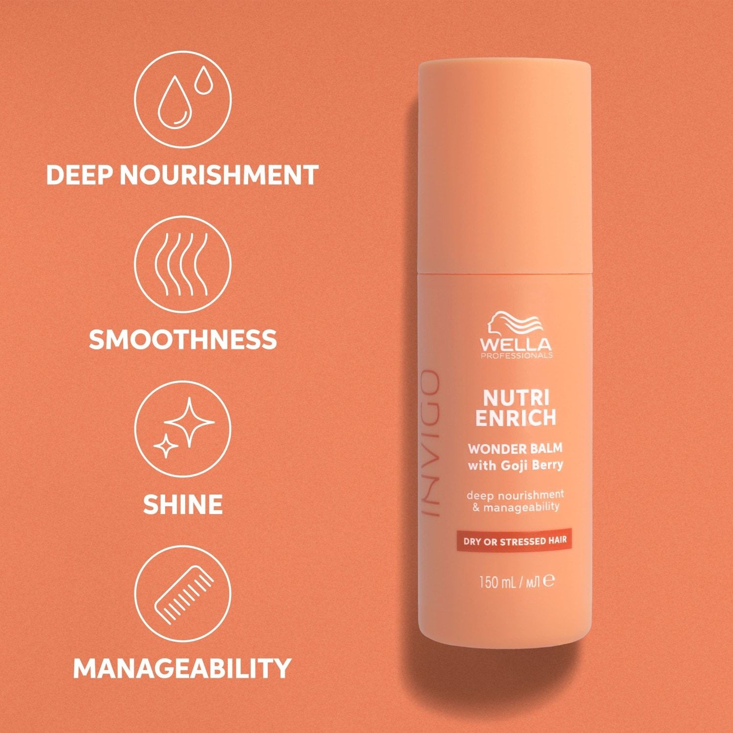 Wella Professionals INVIGO Nutri-Enrich Wonder Balm plaukų kaukė, 150 ml
