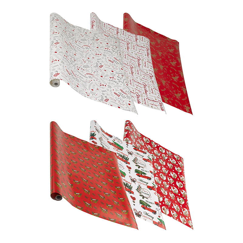 Kerstpapier voor thuisgebruik 8 m x 70 cm