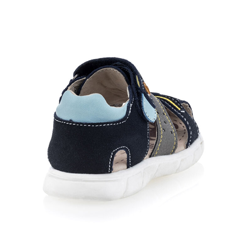 Blaue Jungen-Sandalen / Zehenfreie Schuhe