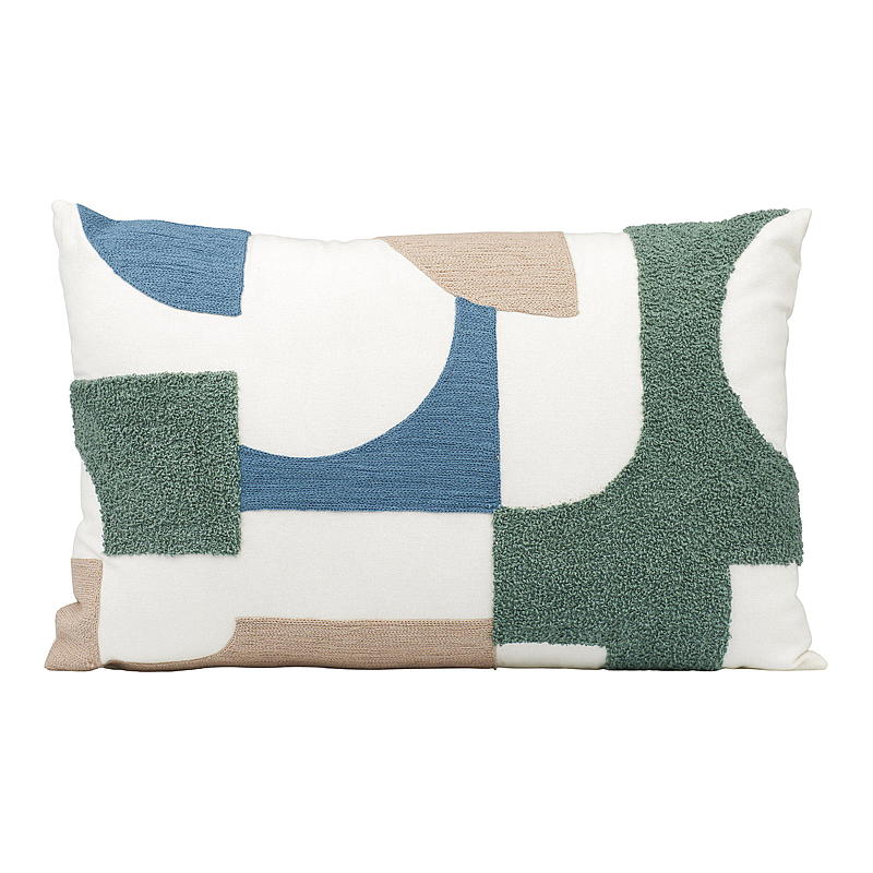 Coussin d'intérieur 35x55 cm couture multi