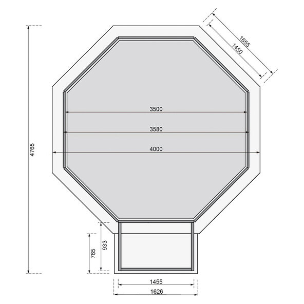 Holzpool One mit Terrasse