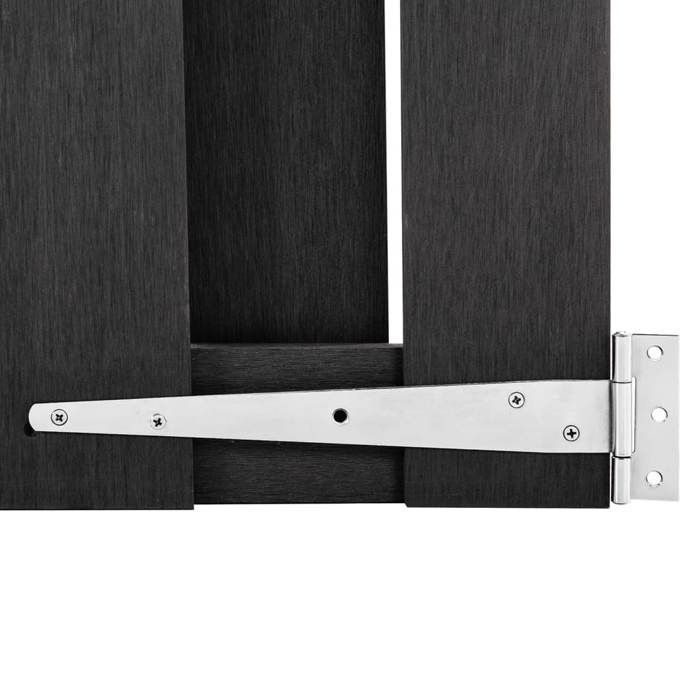 Puerta de valla gris - Puerta Sarazyj® WPC - 100x180 cm Gris - J3063656