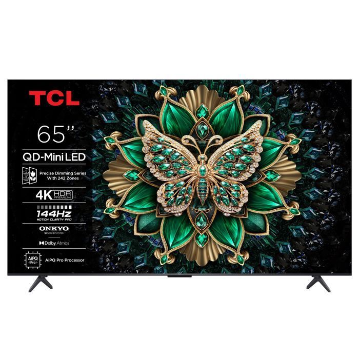TCL QLED TV - 65C61K - 65 inch - 4K UHD - Smart TV - HDR-compatibel