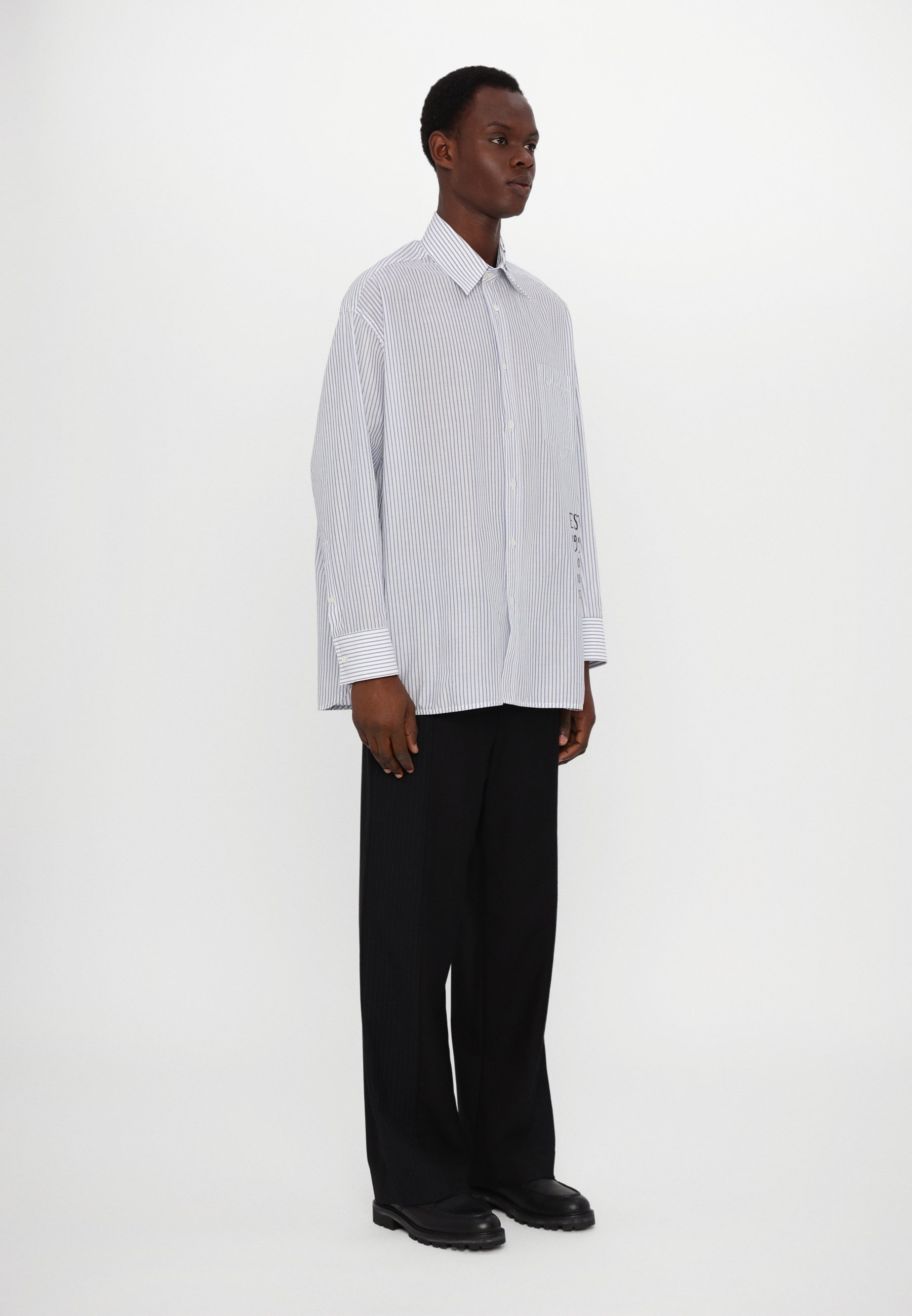 MM6 Maison Margiela Langarmhemd - Hemd - weiß/blau