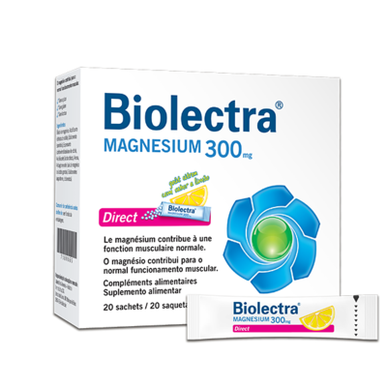 Biolectra Direct Magnesiumlisäpussit, 20 pussia