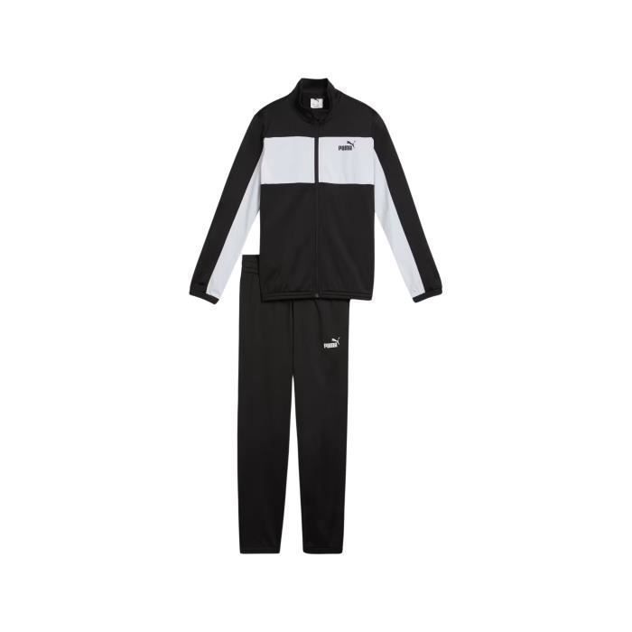 Tuta sportiva Puma da ragazzo con blocchi di colore in poliestere, colore nero, codice 687361-01