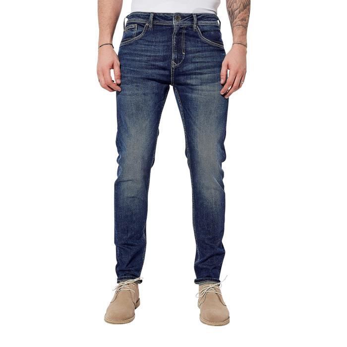 Pantalones vaqueros ajustados para hombre - KAPORAL - IRISH - Azul - Talla estándar