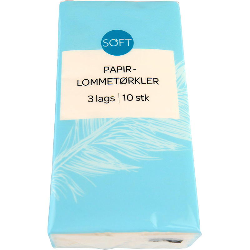Myke lommetørklær 10-pakning myke