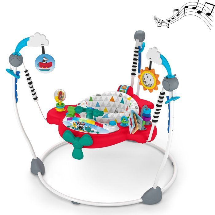 Sdraietta per neonati BABY EINSTEIN Ocean Explorers - Piccolo aereo, regalo di Natale per neonati, multilingue, sedile girevole a 360° 6M+