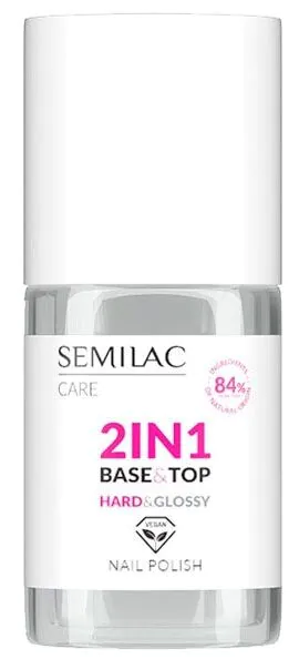Semilac Baza/Top 2w1 do Lakierów Klasycznych Hard & Glossy