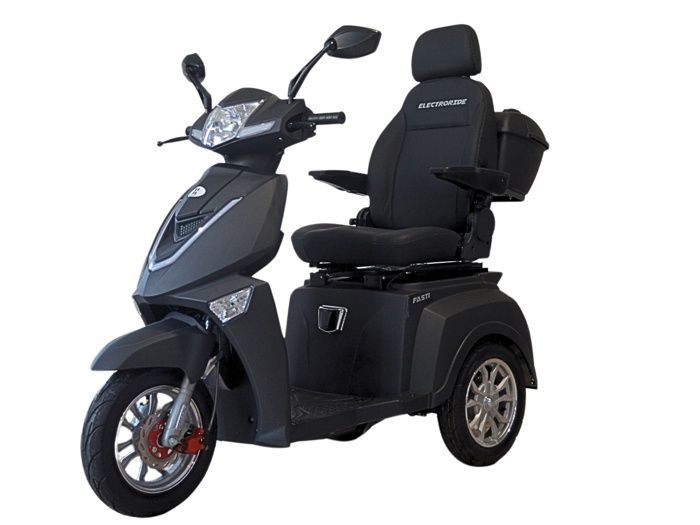 Electroride FASTI 3 max 1000 watts scooter électrique pour pmr noir avec toit