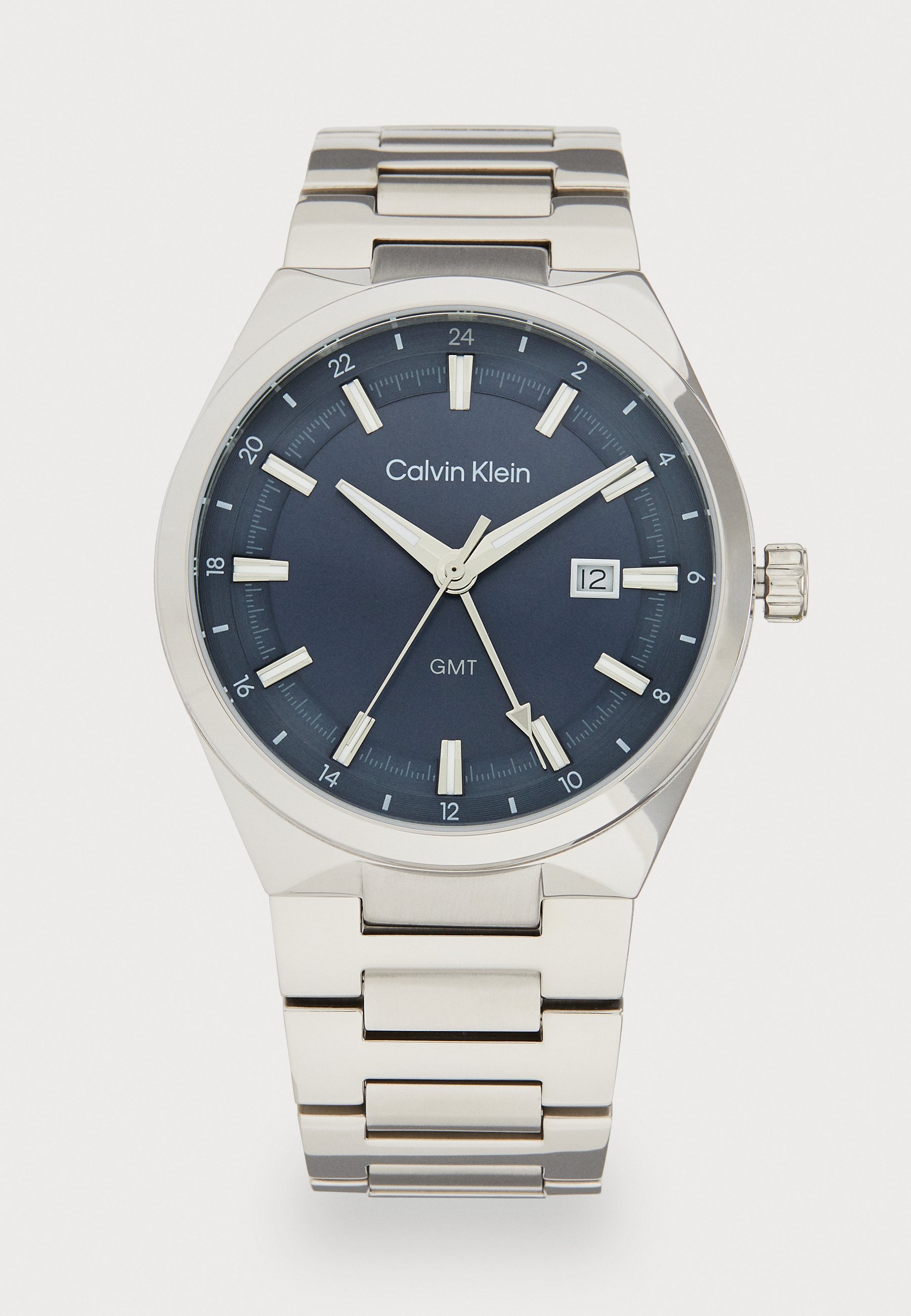 Calvin Klein DISTINGUISH - Horloge - zilverkleurig/blauw