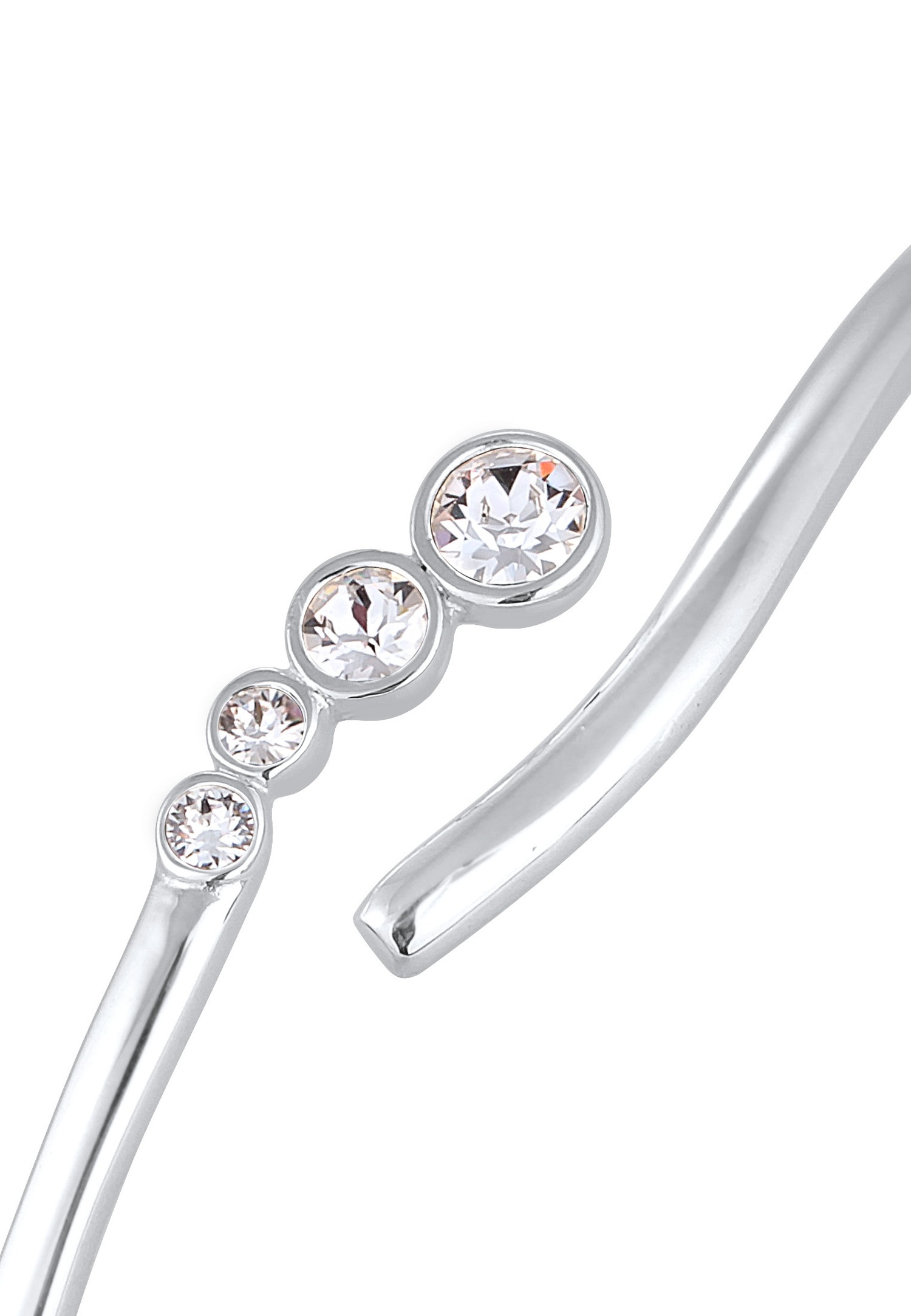 Elli Femmes Anneau de bras Élégant étincelant avec cristaux en argent sterling 925