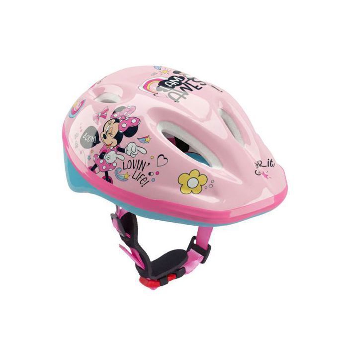 DISNEY Minnie Mouse Casque de vélo sûr pour fille, léger, réglable 52-56 cm