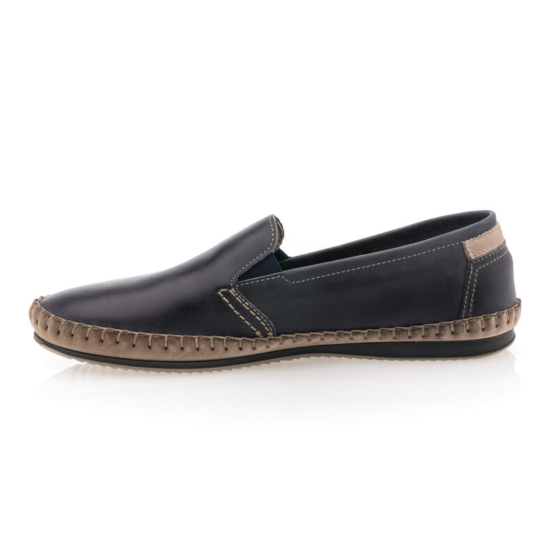 Mocasines/zapatos náuticos azules para hombre