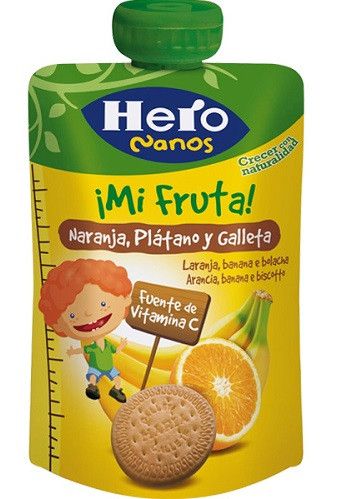 Moja voćna vrećica naranče, banane i kolačića Hero Nanos Dječje grickalice i kolačići