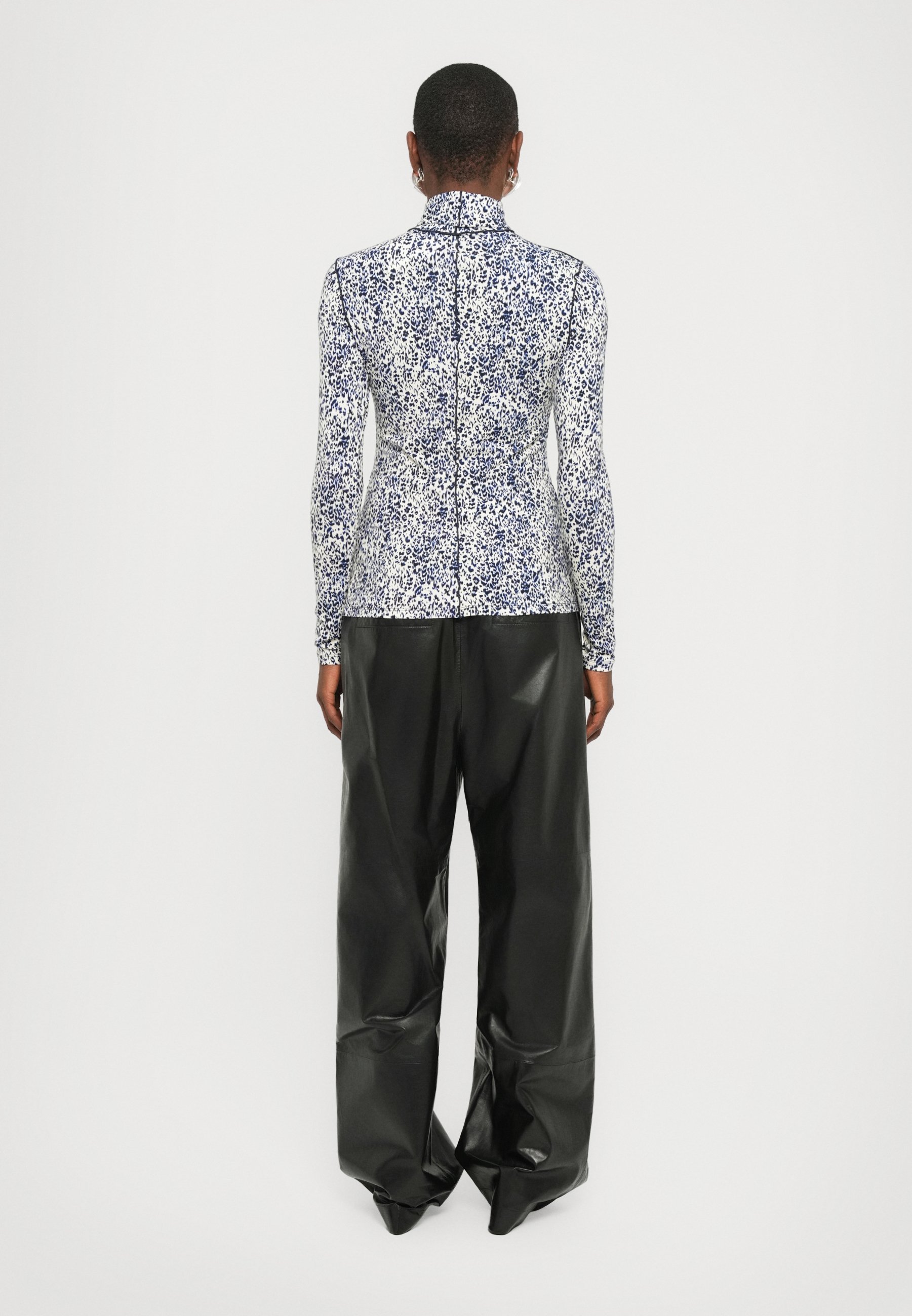 Proenza Schouler White Label AUDREY CHEETAH - Top met lange mouwen - crème/multicolor