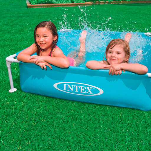 Piscina Desmontável Intex Mini Quadro Pequeno 122 X 30 Cm 342 Litros