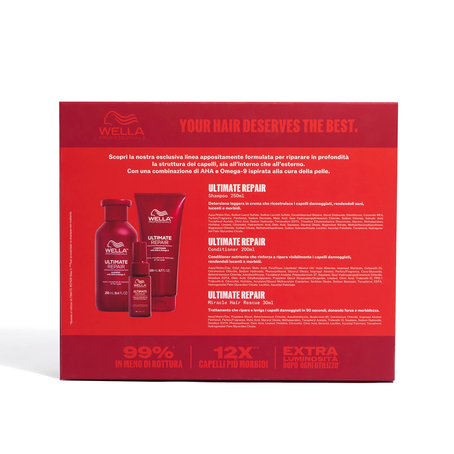 Ultimate Repair Ultimate Repair Cofanetto Natalizio - Shampoo, Balsamo e Miracle Hair Rescue - Cofanetti per Capelli, Shampoo Ricostruttivo