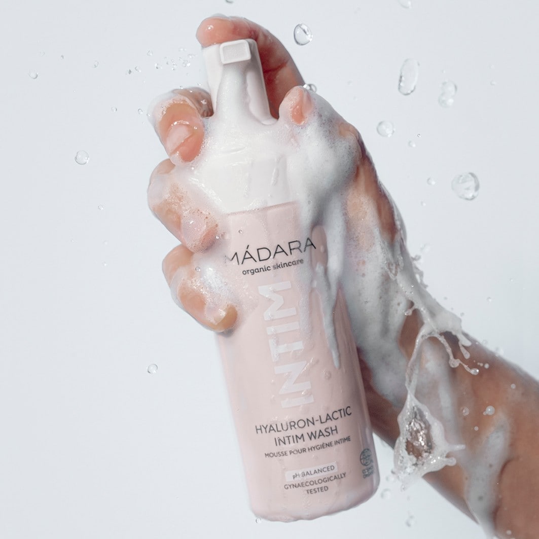 MÁDARA Intimpflege INTIM Lozione intima per il lavaggio dell'acido ialuronico-lattico - 150 ml