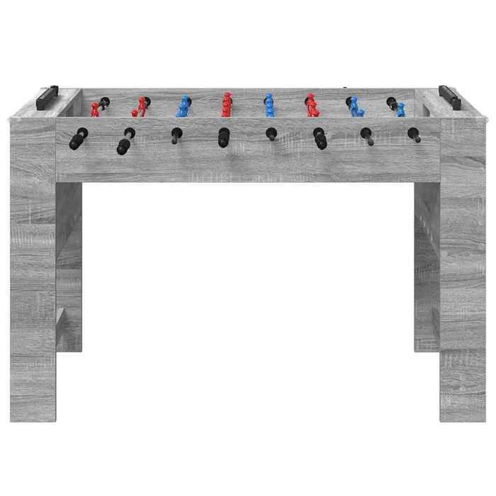 Mesa de futbolín MOT10043-Sonoma Gris 125 x 60,5 x 80 cm