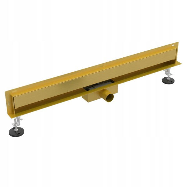 Odpływ liniowy ścienny boczny 60 cm złoty