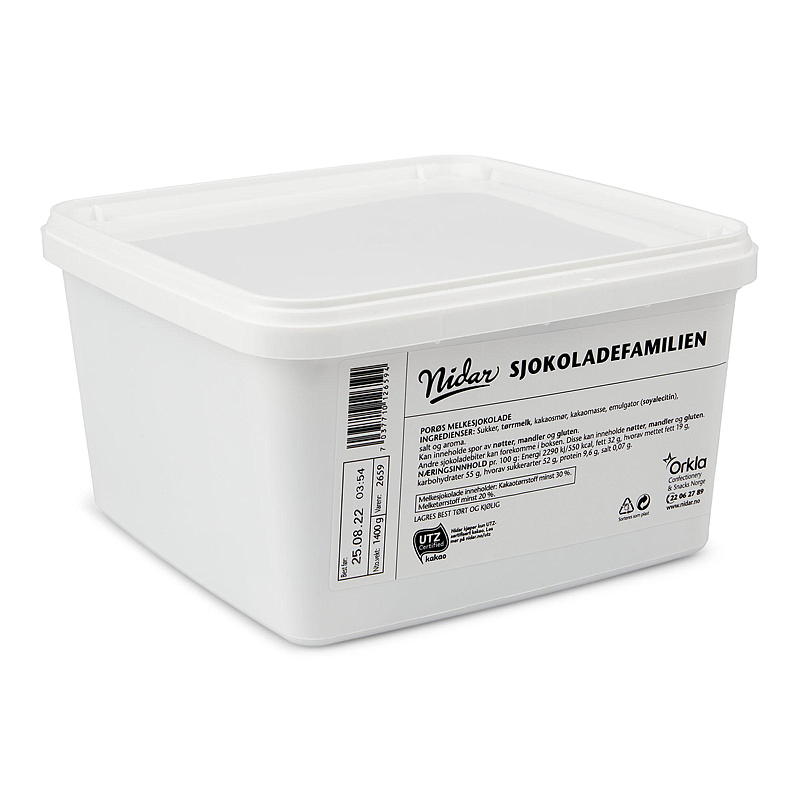 Nidar Chokolade Familie 1,4 kg