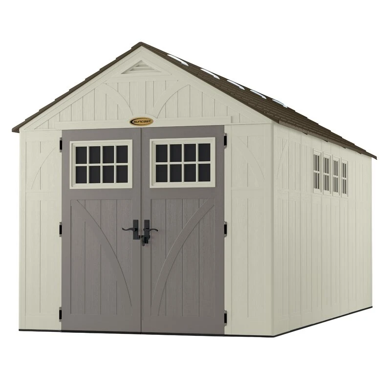 Tremont ulkovarasto 2,4 m L x 4,8 m S muovinen varasto