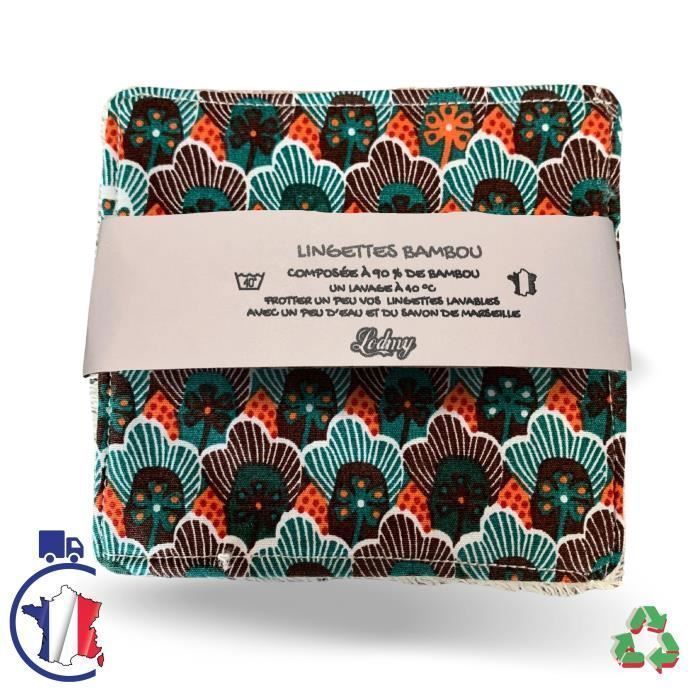 X10 lingettes Démaquillantes & pour bébé en coton de bambou ultra doux écologique éco-friendly
