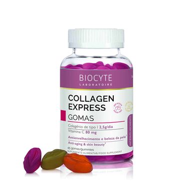 Biocyte Anti-Aging Collagen Express-vingummi, 45 gummier.