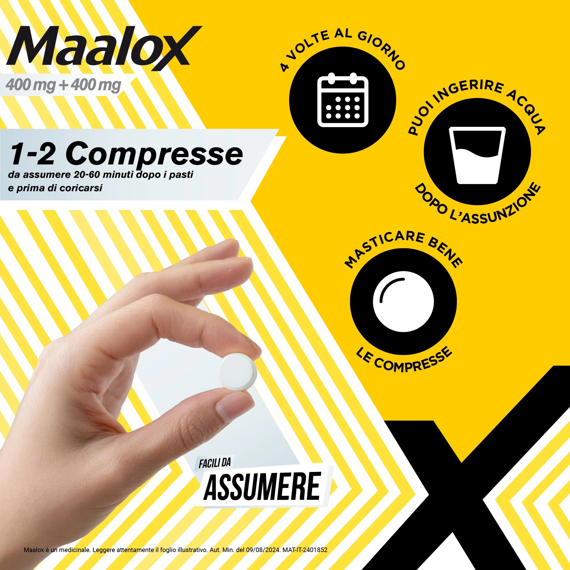 Comprimés MAALOX Maalox 40 comprimés antiacides à croquer